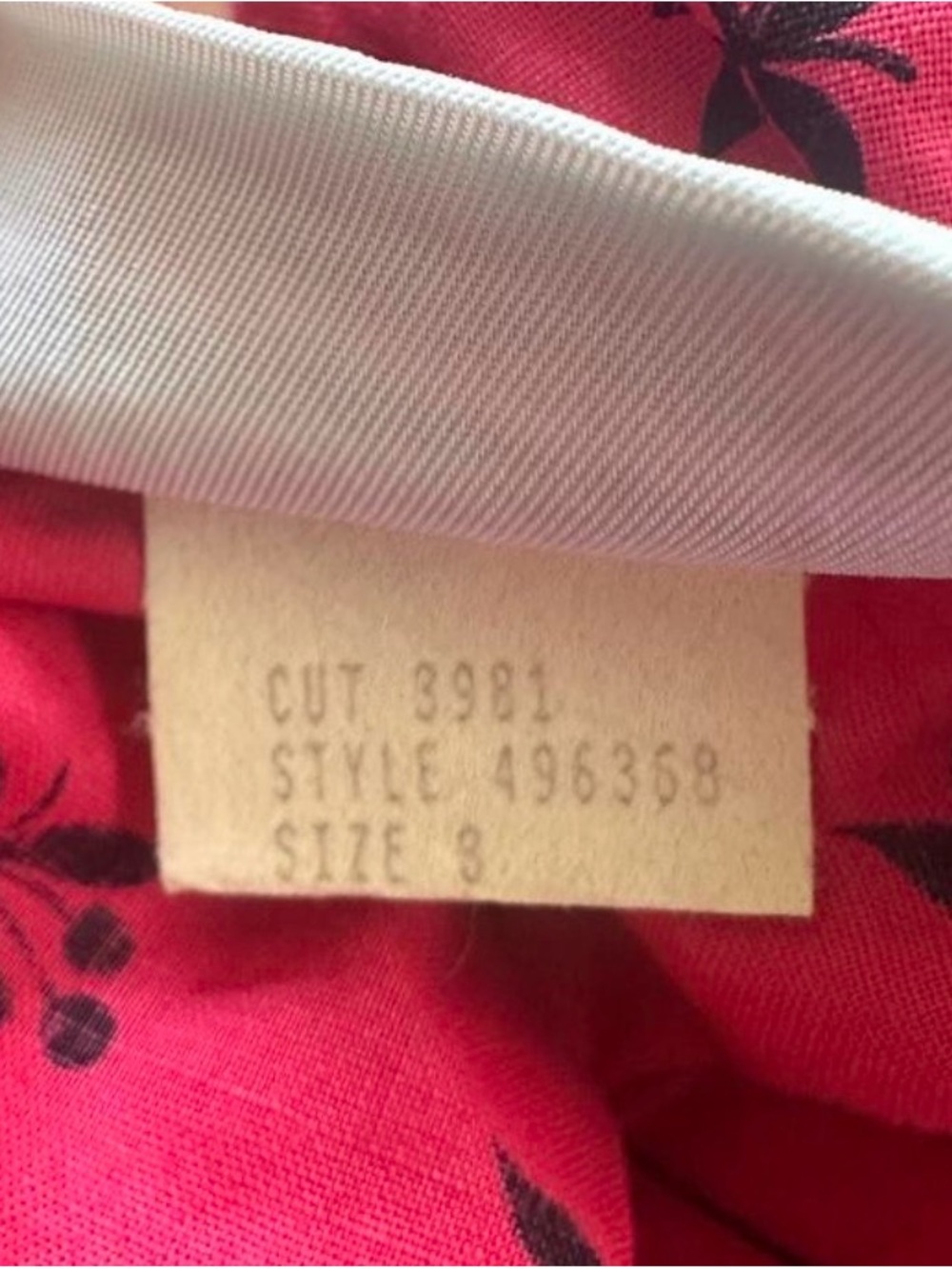 Vintage Mousefeathers Pink Long Sleeve Dress Size 3 - Picture 7 of 8